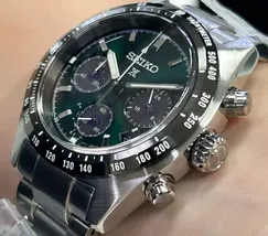 Seiko Prospex Speedtimer Solar SSC933 Verde 39mm | Taniguchi Relógios - imagem 3