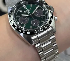 Seiko Prospex Speedtimer Solar SSC933 Verde 39mm | Taniguchi Relógios - imagem 4