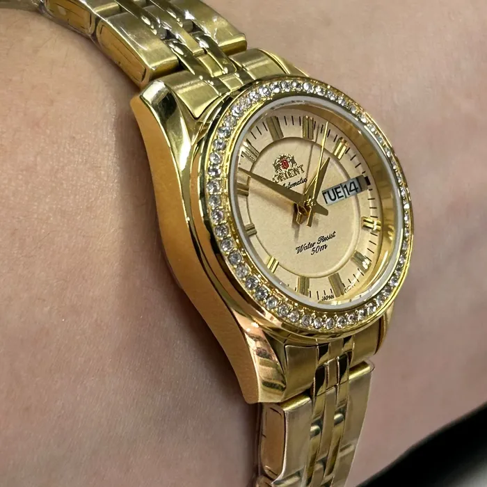 Relógio Orient Automático Feminino NH6GG006 Dourado | Taniguchi Relógios