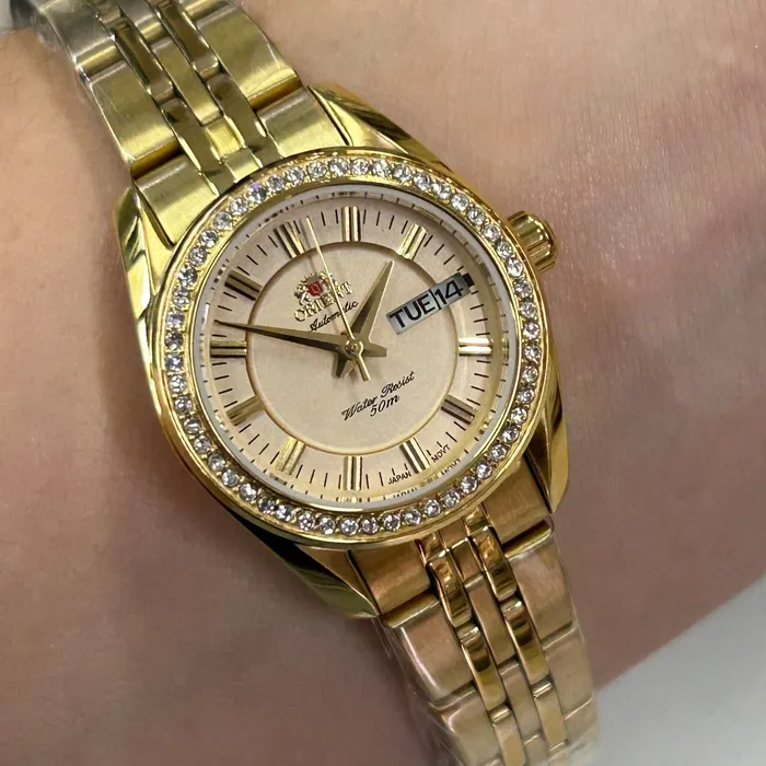 Relógio Orient Automático Feminino NH6GG006 Dourado | Taniguchi Relógios