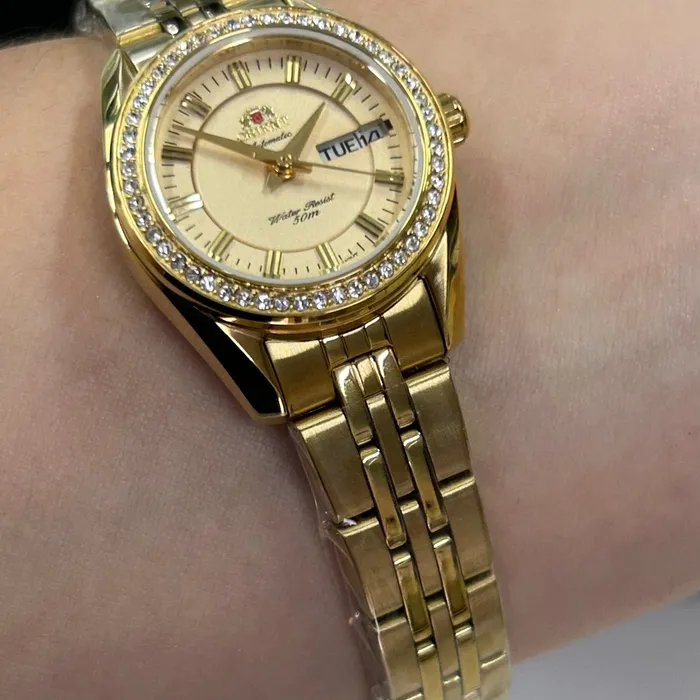 Relógio Orient Automático Feminino NH6GG006 Dourado | Taniguchi Relógios