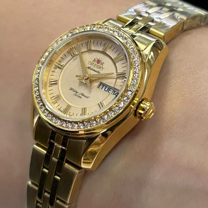 Relógio Orient Automático Feminino NH6GG006 Dourado | Taniguchi Relógios