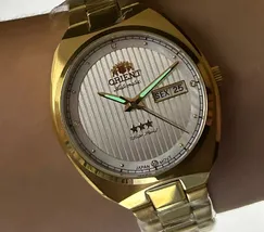 Relógio Orient Automático Feminino F49GG028 Dourado 38mm | Taniguchi Relógios - imagem 3