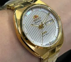 Relógio Orient Automático Feminino F49GG028 Dourado 38mm | Taniguchi Relógios - imagem 4