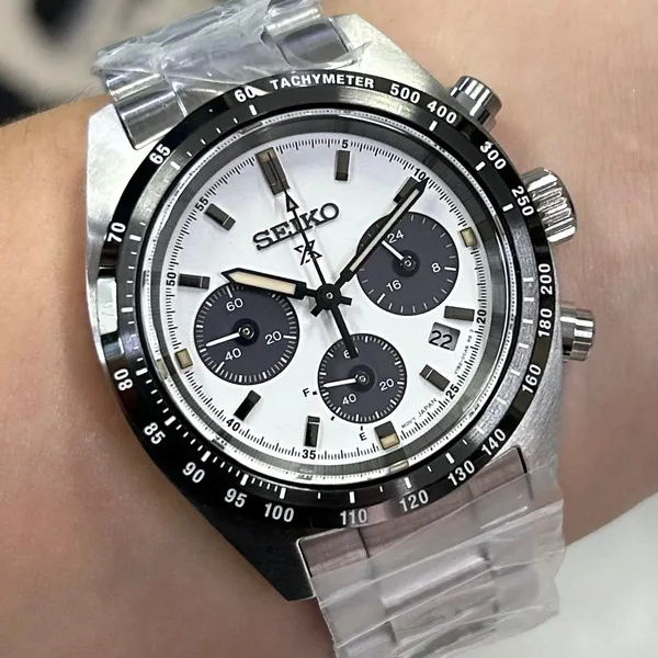 Seiko Prospex Solar Speedtimer cronógrafo Youngtimer SSC961B1 Panda