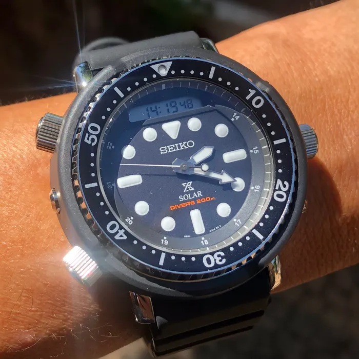 Relógio Seiko Prospex SNJ025 Arnie Solar Diver 200m | Taniguchi Relógios