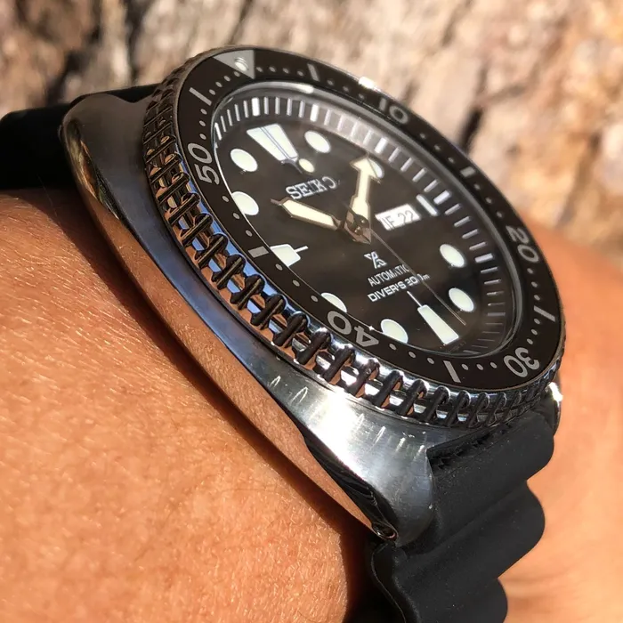 SEIKO Prospex Automático turtle Clássico SRPE93B1 Preto
