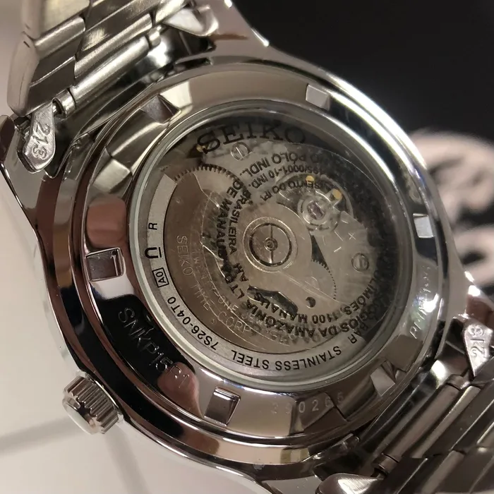 Relógio Seiko 5 Automatic SNKP15B1 Branco e Dourado | Taniguchi Relógios