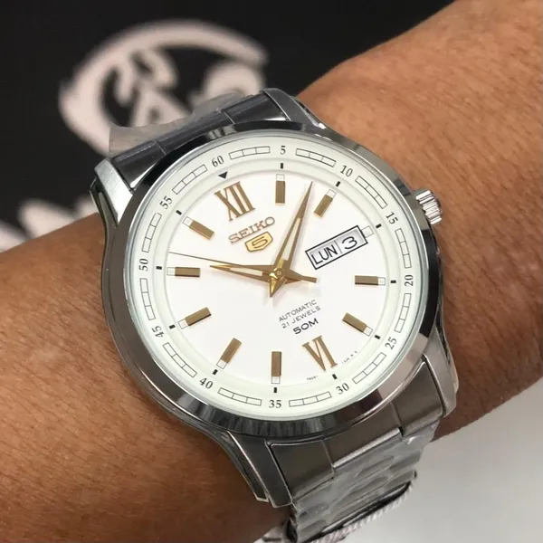 Seiko 5 sports clássico SNKP15B1 Branco