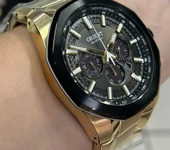 Relógio Orient Solartech Cronógrafo MGSSC058 Dourado | Taniguchi Relógios - imagem 3