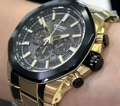 Relógio Orient Solartech Cronógrafo MGSSC058 Dourado | Taniguchi Relógios - imagem 4