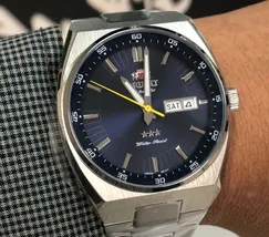 Relógio Orient 3 Estrelas Automático 469SS087NH Azul | Taniguchi Relógios - imagem 1