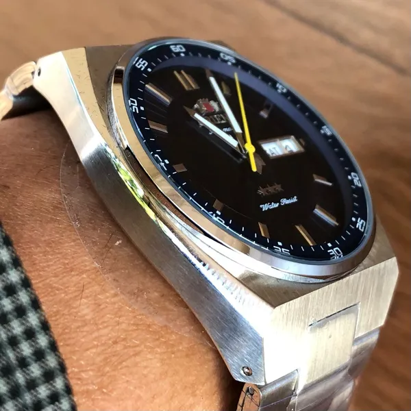 Orient 3 EStrelas Automático classico 469SS087NH azul