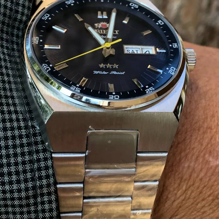 Relógio Orient 3 Estrelas Automático 469SS087NH Azul | Taniguchi Relógios