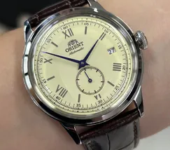 Relógio Orient Bambino 38mm Small Seconds RA-AP0105Y30B Rose Gold | Taniguchi Relógios - imagem 1