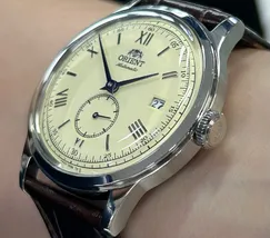 Relógio Orient Bambino 38mm Small Seconds RA-AP0105Y30B Rose Gold | Taniguchi Relógios - imagem 3