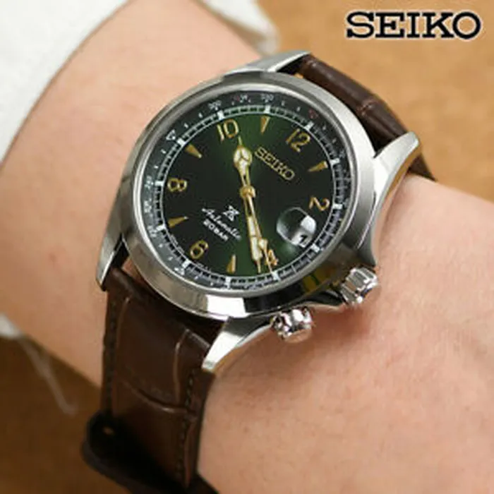 Relógio Seiko Prospex Alpinist SPB121J1 Verde Automático | Taniguchi Relógios