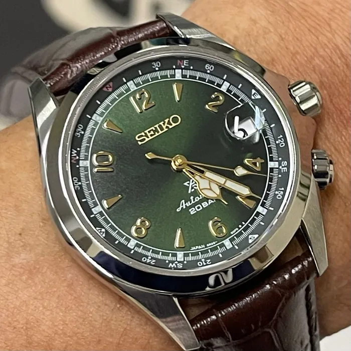 Relógio Seiko Prospex Alpinist SPB121J1 Verde Automático | Taniguchi Relógios