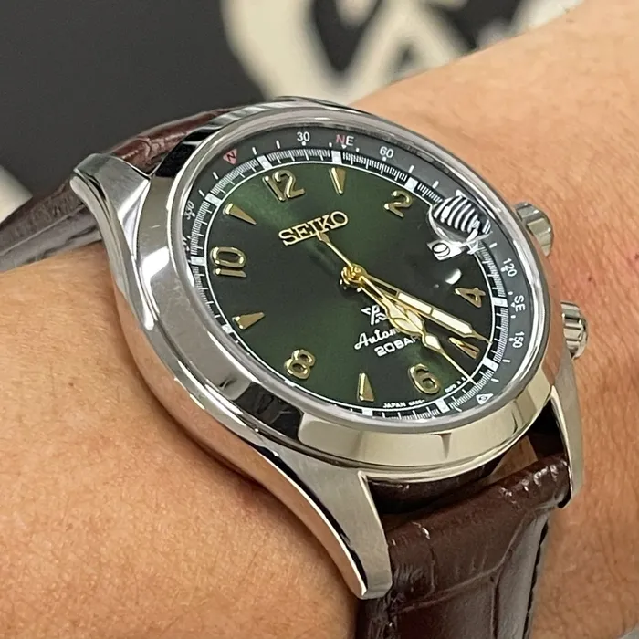 Relógio Seiko Prospex Alpinist SPB121J1 Verde Automático | Taniguchi Relógios