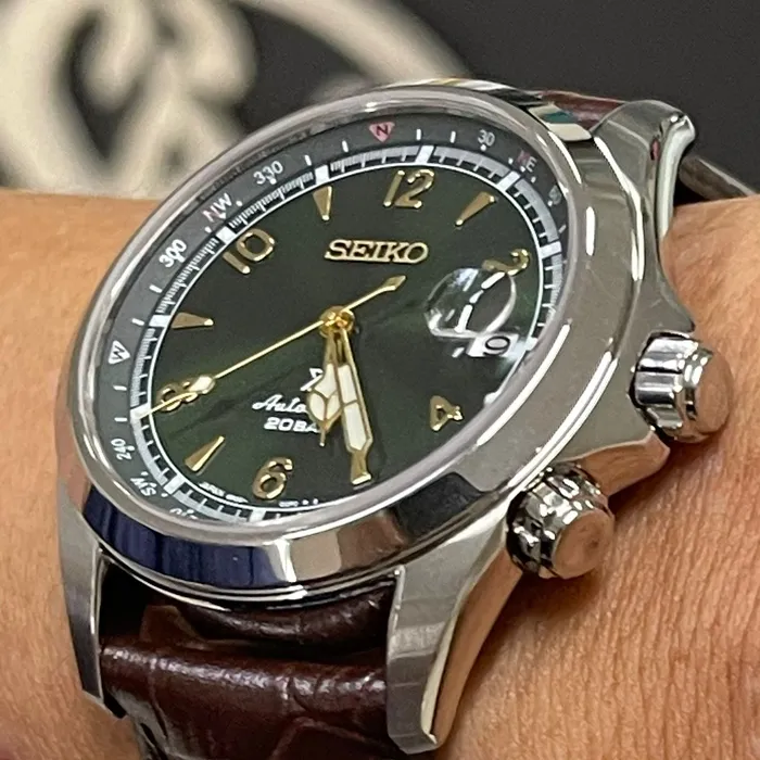 Relógio Seiko Prospex Alpinist SPB121J1 Verde Automático | Taniguchi Relógios