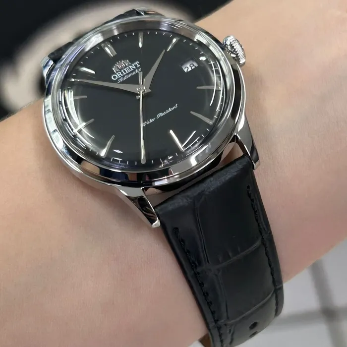 Relógio Orient Bambino 38mm RA-AC0M02B30B Automático Preto | Taniguchi Relógios