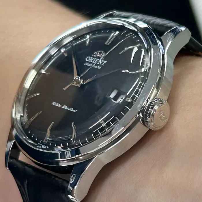 Relógio Orient Bambino 38mm RA-AC0M02B30B Automático Preto | Taniguchi Relógios