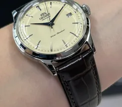 Relógio Orient Bambino 38mm RA-AC0M04Y30B Automático Creme | Taniguchi Relógios - imagem 4