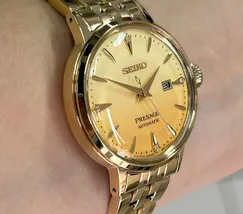 Relógio Seiko Presage Feminino SRE018 Automático Dourado | Taniguchi Relógios - imagem 3