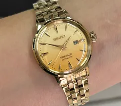 Relógio Seiko Presage Feminino SRE018 Automático Dourado | Taniguchi Relógios - imagem 1