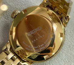 Relógio Seiko Presage Feminino SRE018 Automático Dourado | Taniguchi Relógios - imagem 7