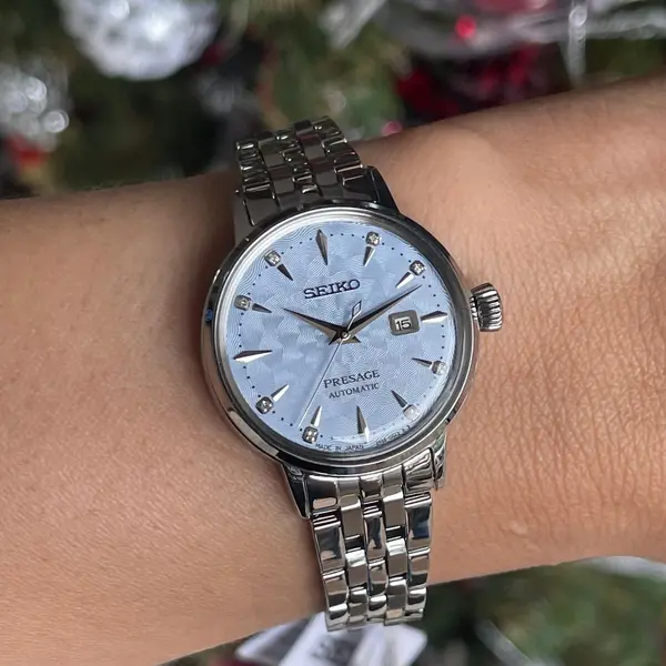 Seiko Presage feminino Automático Cocktail time Diamond SRE007J1 Skydiving