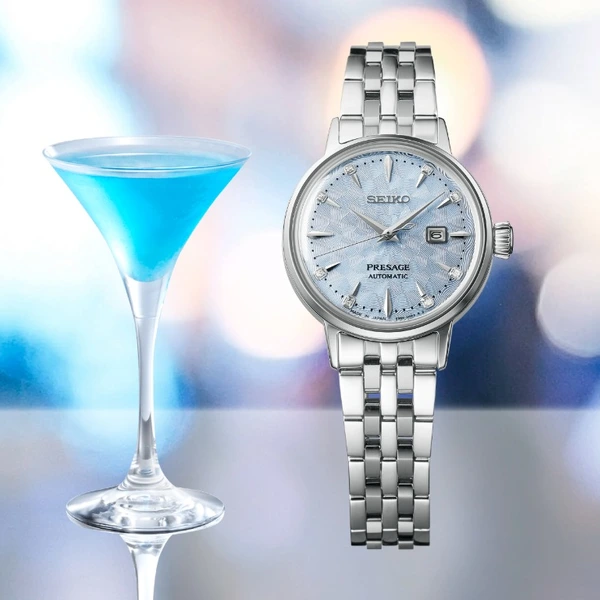 Seiko Presage feminino Automático Cocktail time Diamond SRE007J1 Skydiving
