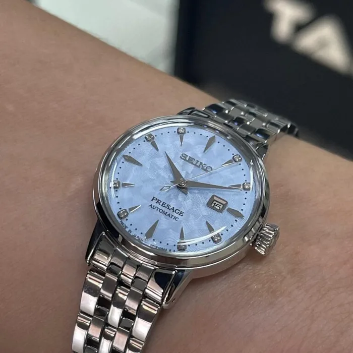 Relógio Seiko Presage Feminino SRE007 Automático com Diamantes | Taniguchi Relógios