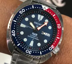 Seiko Automático Prospex Turtle PADI SRPE99 Pepsi - imagem 1