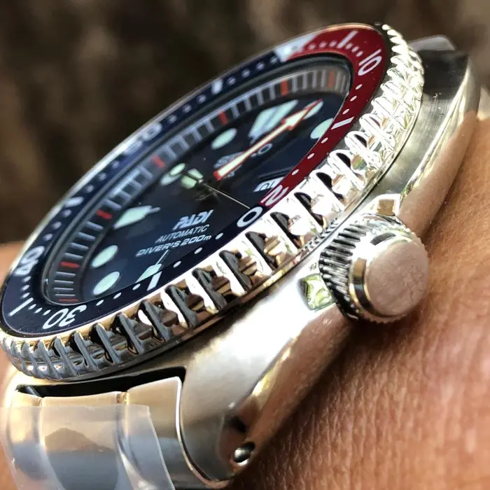Seiko Automático Prospex Turtle PADI SRPE99 Pepsi