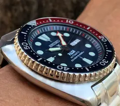 Seiko Automático Prospex Turtle PADI SRPE99 Pepsi - imagem 4