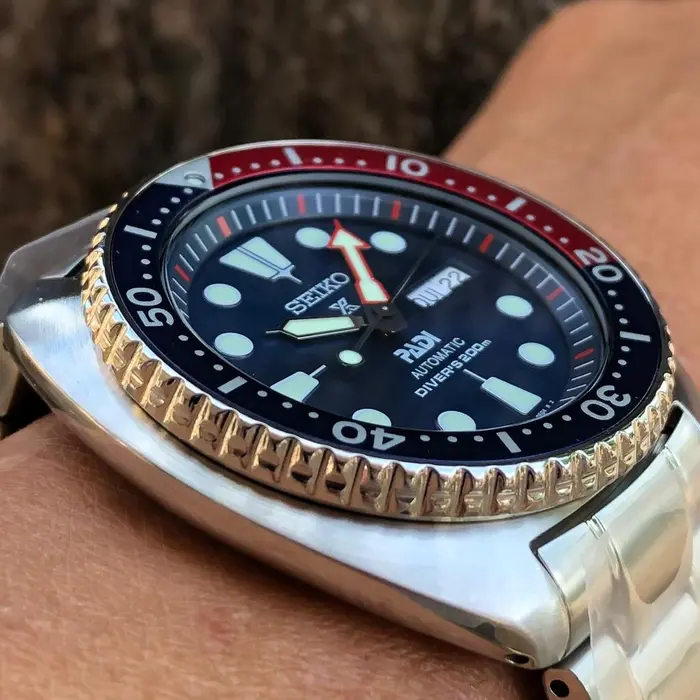 Seiko Automático Prospex Turtle PADI SRPE99 Pepsi