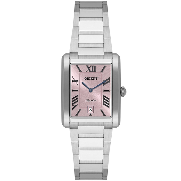 Orient Quartzo Eternal Feminino "Tank" LBSS1035 Salmão