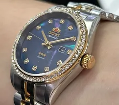 Relógio Orient Feminino Automático NH5MM001-D1SK Safira Original | Taniguchi Relógios - imagem 4