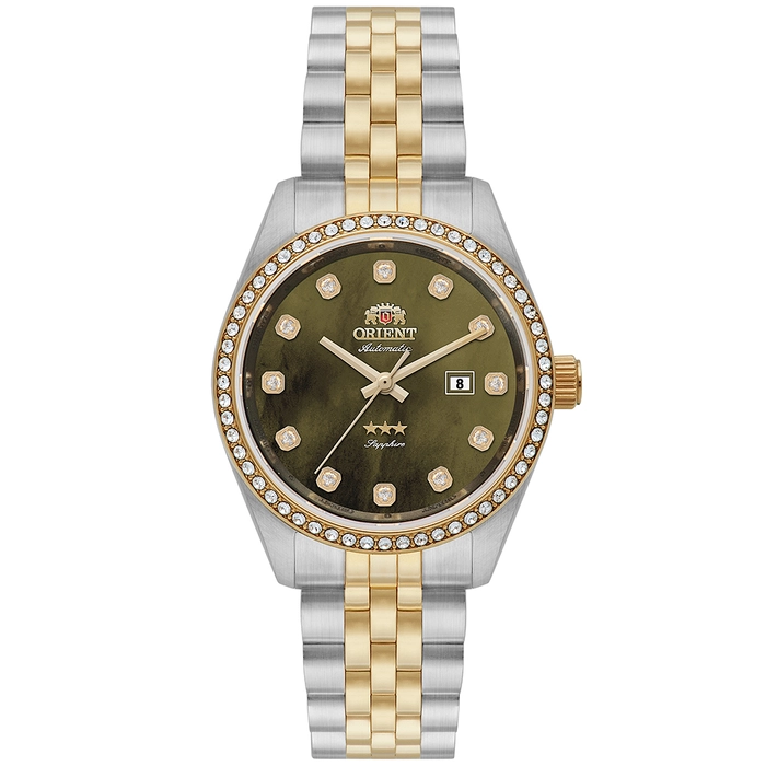 Relógio Orient Feminino Automático NH5MM001-E1SK Safira Original | Taniguchi Relógios