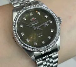 Relógio Orient Feminino Automático NH5SS001-E1SX Safira Original | Taniguchi Relógios - imagem 1