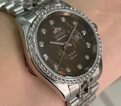Relógio Orient Feminino Automático NH5SS001-E1SX Safira Original | Taniguchi Relógios - imagem 3