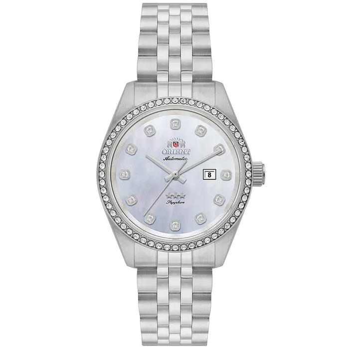 Relógio Orient Feminino Automático NH5SS001-B1SX Safira Original | Taniguchi Relógios