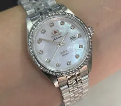 Relógio Orient Feminino Automático NH5SS001-B1SX Safira Original | Taniguchi Relógios - imagem 1