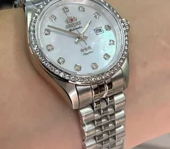 Relógio Orient Feminino Automático NH5SS001-B1SX Safira Original | Taniguchi Relógios - imagem 5