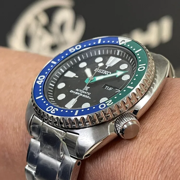 elógio Seiko 5 Sports SRPJ35 Tropical Lagoon Special Edition | Taniguchi Relógios