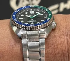 Seiko Prospex Automático Turtle SRPJ35B1 Tropical Lagoon. - imagem 4