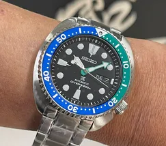 Seiko Prospex Automático Turtle SRPJ35B1 Tropical Lagoon. - imagem 1