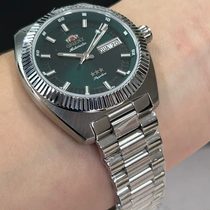 Relógio Orient Heritage YN6SS026 Automático Safira 100m Original | Taniguchi Relógios
