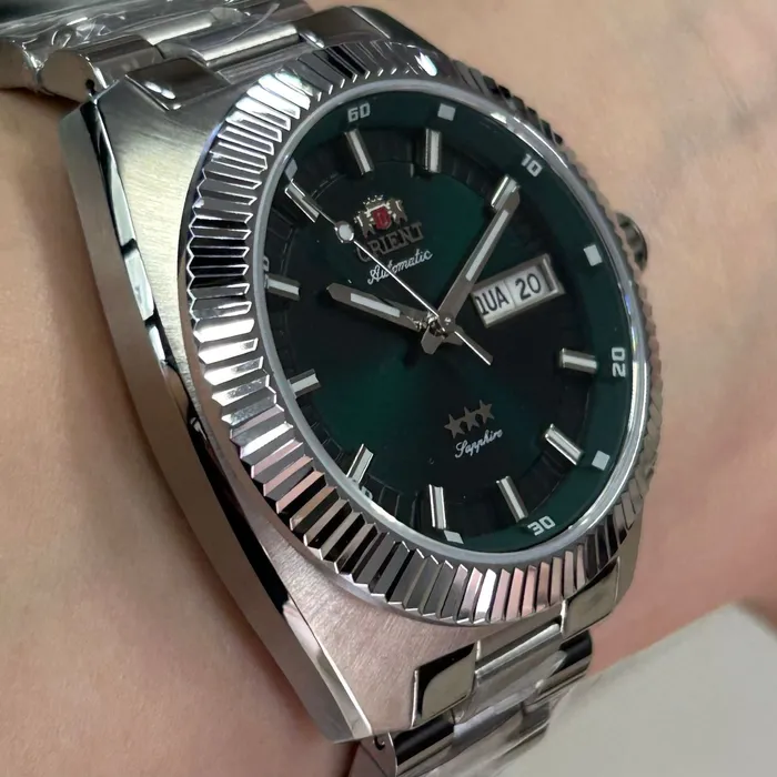 Relógio Orient Heritage YN6SS026 Automático Safira 100m Original | Taniguchi Relógios